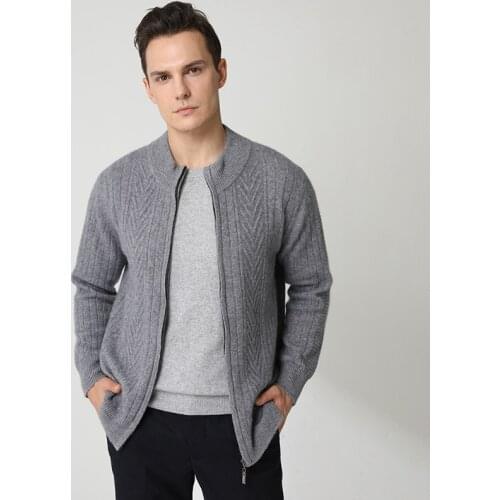 Menca sheep Men's Cardigans With Zip