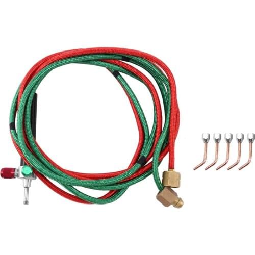 Micro-Gas Torch Mini Gas Little Torch Welding Soldering Kit With 5 Tips Welding Soldering Gun Flexible Hosed for Small Instrumen