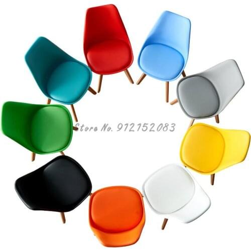 Nordic home dining table and chair modern minimalist dining chair net red casual makeup solid wood chair book moon ink table bac