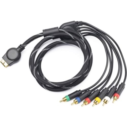 Suitable for PS2/PS3 Component Cable 1.8M Suitable for PS 2/3 High Resolution Game Cable Accessories