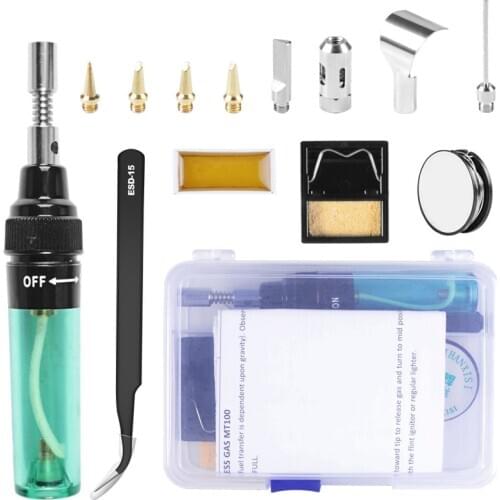 Portable Soldering Iron MT-100 Electric Gas Portable 3-In-1 Gas Electric Soldering Iron Universal Soldering Iron