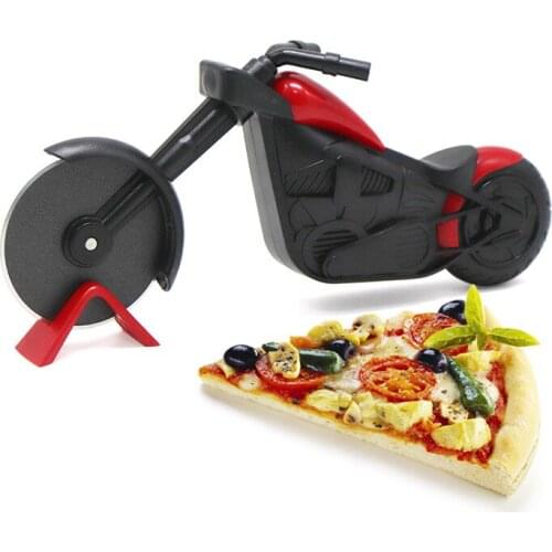 Pizza Cutter Motorcycle Cake Tool Pizza Wheel Scissors Pizza Waffle Dough Cookie Pasta Cutter Wheel