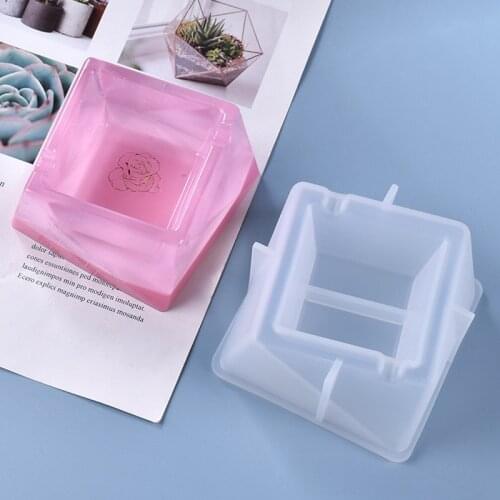 DIY Irregular Section Silicone Mold For Ashtray Storage Box Making Epoxy Mold Storage Handmade Decorative Resin Mold