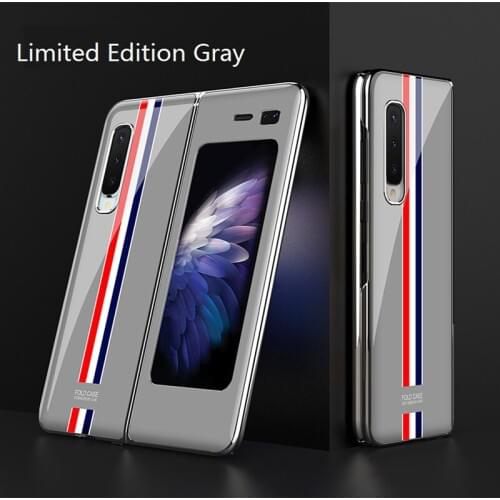 For Samsung Galaxy Z Fold Phone Case Luxury Plating PC Cover For Samsung Fold F9000 New Creative Galaxy W2020 Anti Fall Funda
