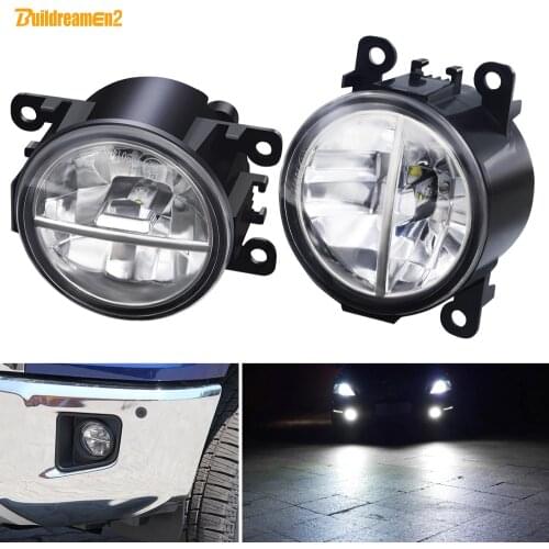 LED Fog Light For Renault Clio Duster Megane Kwid Twingo Lodgy Trafic Scenic Kadjar Car Front Bumper Fog Lamp DRL 12V