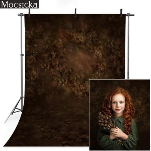 Dark Brown Abstract Texture Backdrop Photo Studio Newborn Portrait Kids Birthday Background Retro Old Master Wedding Photocall