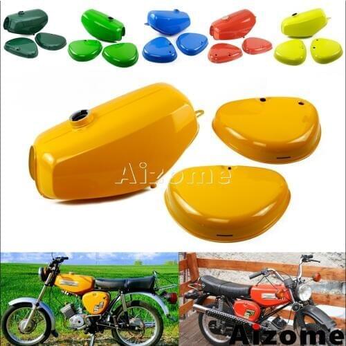 Retro Motorcycle Fuel Tank For Simson S50 S51 S70 S 50 S 51 S 70 Fuel Oil Tank 200200 w/ Side Covers Green Orange Blue Yellow