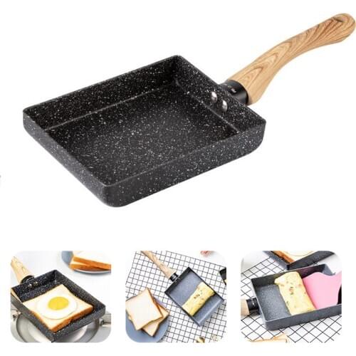 Japanese Frying Pan Non-Stick Frying Pan Smokeless Pan Cooking Flat-Bottomed Omelette Pan Maifan Stone Egg Pot for Home