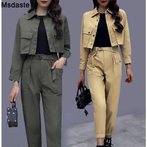 Tracksuits Women Casual Woman Clothing Set 2 Pieces Sportwear:jacket+harem pants Casual Track Suits Coat+trousers Outfits Woman