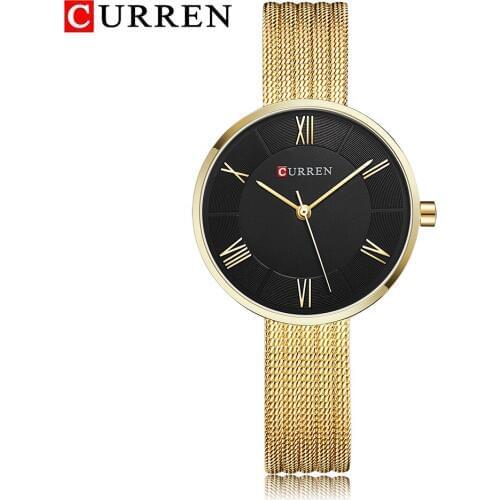 CURREN Simple Women Watches Luxury Top Brand Ultra thin Quartz Wristwatches Ladies Womens Relogio Feminino Clock 9020