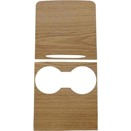 For Tesla Model 3 Y 2021 Central Control Panel Trim Dashboard Panel Wood Grain Center Console Sticker