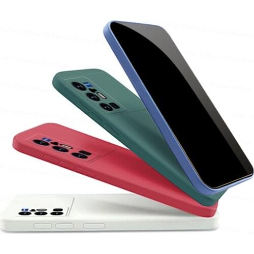 For Vivo X70 Pro Plus Case Vivo X70 Pro Plus Cover Shockproof TPU Liquid Silicon Phone Back Case For Vivo X50 X60 X70 Pro Plus