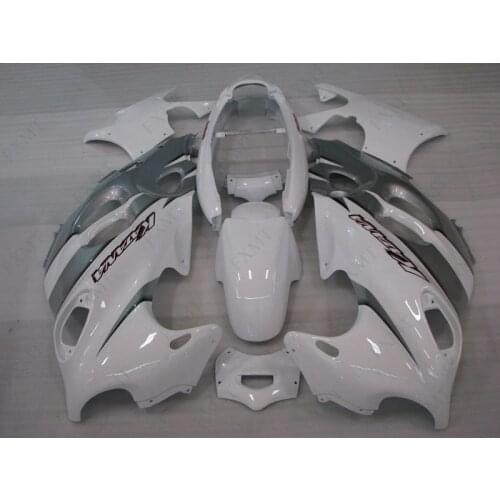GSX750 1999 Fairing Kits GSX 750 2002 Full Body Kits GSX 600F 1998 - 2006 Katana Fairing Silvery White