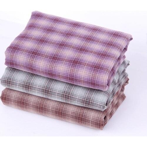 145cm Width Cotton Yarn Dyed Fabric Checks Grid Printed Patchwork Tissues Per Meter DIY Sewing Spring Summer Dress Accessories