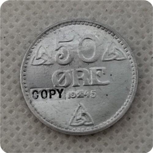 COPY REPLICA 1945 Norway 50 Ore COIN COPY FREE SHIPPING