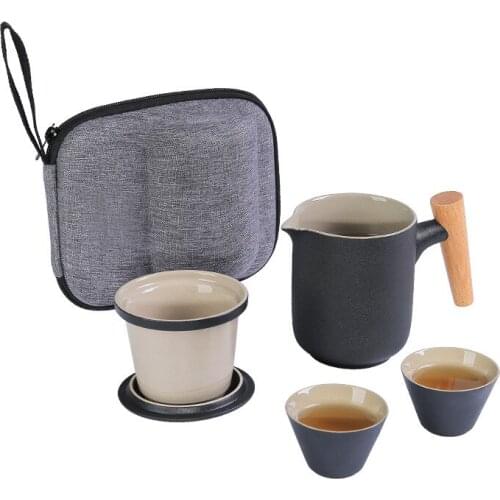 Creative Purple Clay Ceramic Cup Kung Fu Tea Set Cup Portable Travel Teapot Travel Tea Set Gift Tea Set Set