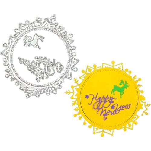 Julyarts Circle Lace Card Making Dies Stencils DIY Crafts Paper Cards Album Decor Metal Dies Cut