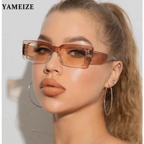 Square Sunglasses Women Luxury Brand Small Rectangle Sun Glasses Female Fashion Retro Eyeglasses Travel Lunette De Soleil Femme