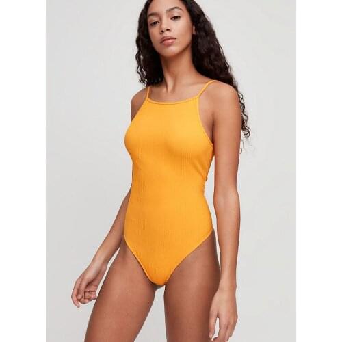 Summer New Fashion Sexy Casual Womens Party Yellow Orange Tights Bodycon Jumpsuit