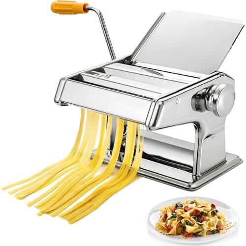Hand Made Pasta Maker 3 IN 1 Stainless Steel Pasta Lasagne Spaghetti Tagliatelle Maker Machine Noodle Maker