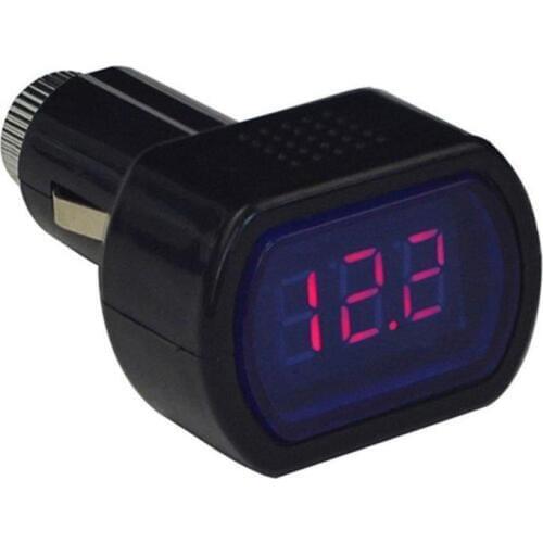 Mini Digital Car Vehicle Battery Voltage Meter Red LED 3 Display Tester Voltmeter For DC 12V 24V Cars Auto Accessaries
