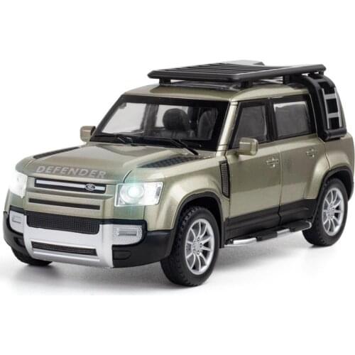 Simulation 1:24 scale ORV metal model with light and sound 2020 LAND defender rover diecast car alloy vehicle toys collection