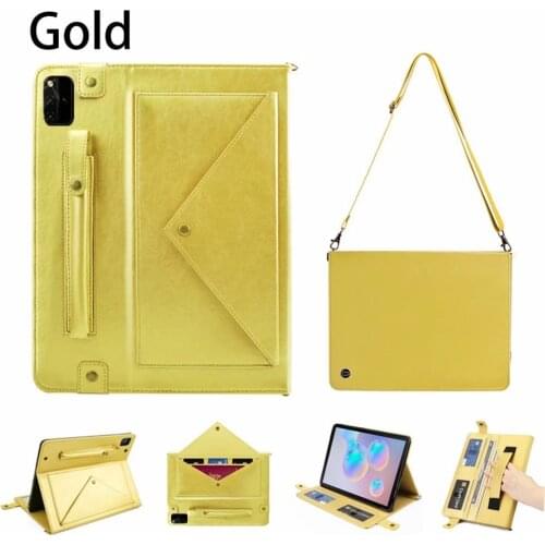 For Huawei MatePad Pro WGR-W09 W19 Fashion Wallet Tablet Case For MatePad Pro 12.6 2021 TPU Leather Shockproof Cover +Strap