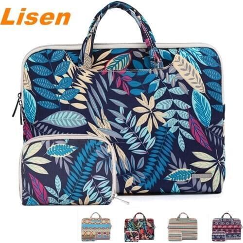 New Brand Lisen Laptop Bag 11",13",15",15.6 inch, Lady Man Briefcase Handbag Sleeve Case For MacBook Notobook 13.3,Dropship