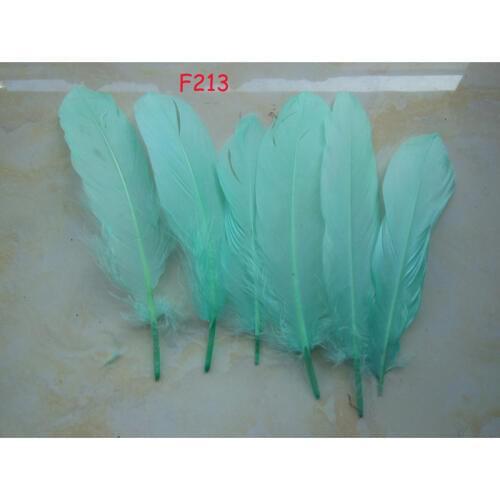 Wholesale 50Pcs/lot Beautiful light blue Goose Feather 15-20cm Decorative Feathers Craft good Fashion DIY needlework accessory