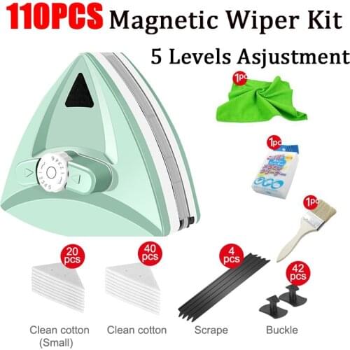 5 Levels Adjustable Magnetic Brush Cleaner For Windows Double Side Washing Magnets Glass Wiper Household Cleaning Tools