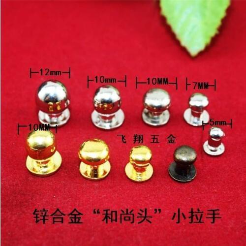Sliver Super mini Small handle nail pacifier jewelry box drawer handles knobs white head monk decoration