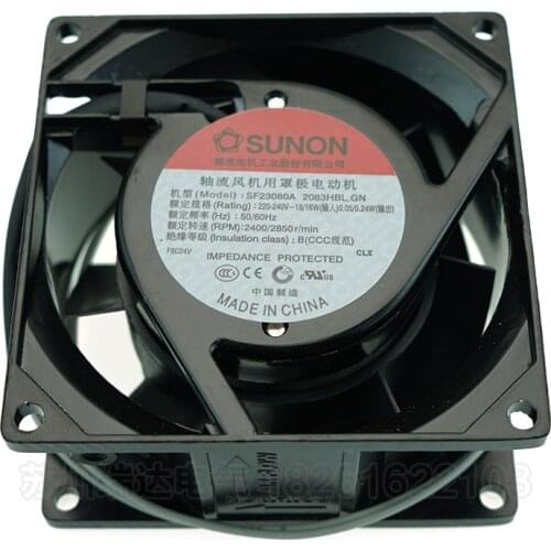 SF23080A 2083HBL.GN for SUNON 8038 AC220V chassis cabinet cooling fan