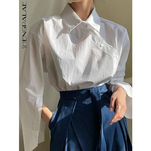 Женские рубашки в полоску Shengpalae China At AliExpress