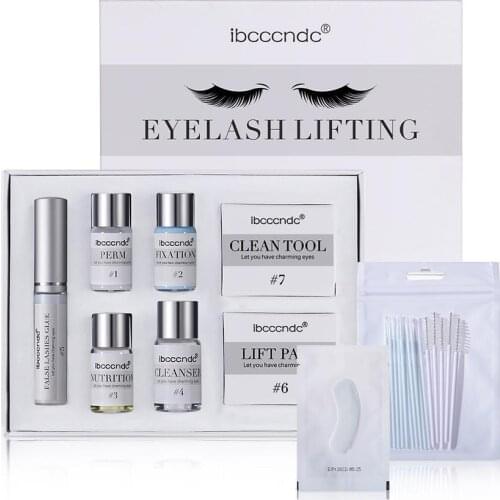 Ibcccndc Lash Lift Perming Eyelash Extension kitEyelash Curling Perm Lotion Eyelash Silicone Pads Long Lasting Eyelash Perm Tool