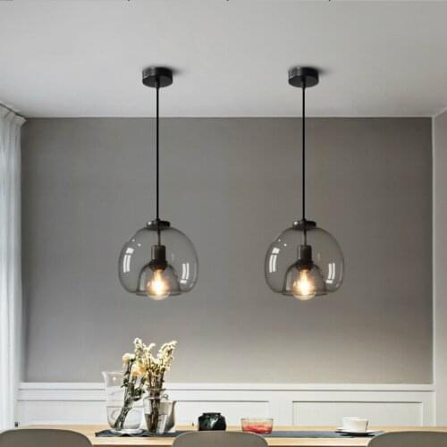 European Style Modern Luxury Decoration Gray Glass Led Chandelier Is Suitable for Dining Living Kitchen Bar Coffee Shop and Home