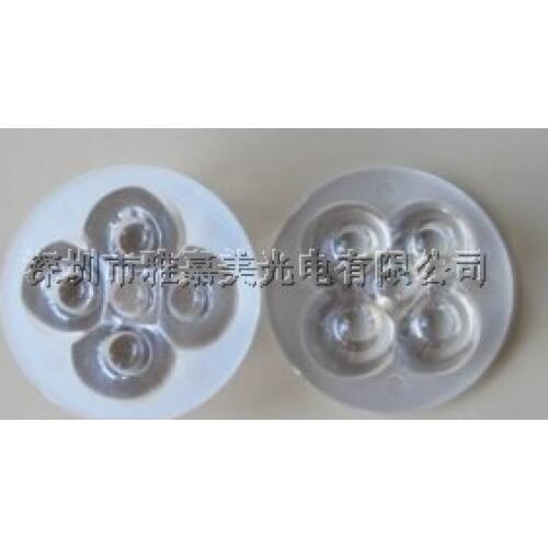 High Power LED lens diameter 43MM 5 x 1 Lens,High-power LED Piece lens
