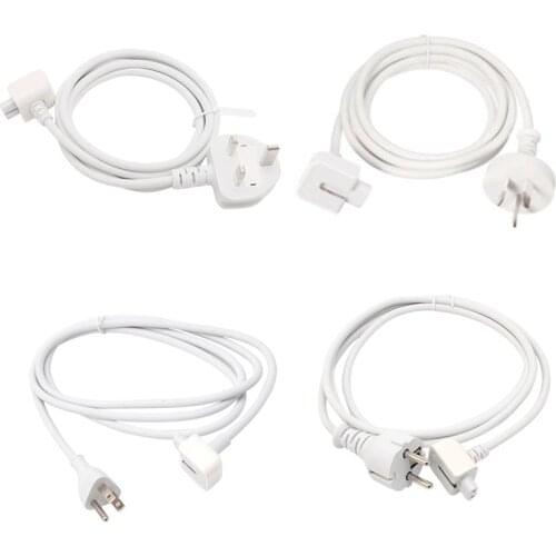 EU US UK AU Plug 1.8m Extension Cord Cable For Apple Macbook Ipad 12W 20W 30W 45W 60W 61W 65W 85W 87W MagSafe Adapter Charger