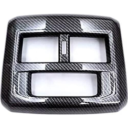 Carbon Fiber ABS Car Rear Armrest Air Outlet Vent Frame Cover Trim Sticker for Atlas 2017 2018 2019 2020 Accessories