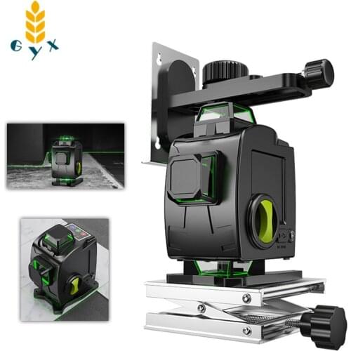 Green 12-line 3D level laser level automatic leveling vertical cross Green 360 level laser level green high precision level