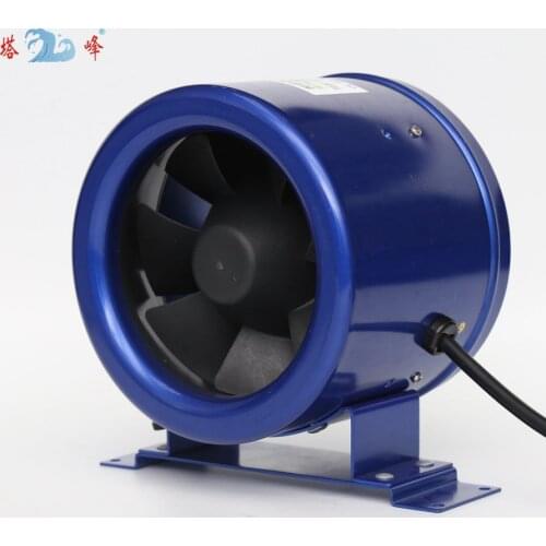 200mm diameter stepless rpm control duct fan 8 inch quiet exhaust ventilation fan axial fan