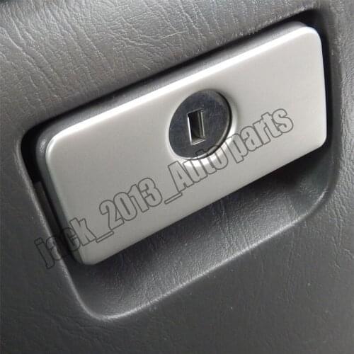 Stainless steel Glove Storage Box Handle Cover Trim For Toyota prado fj120 2003-2009