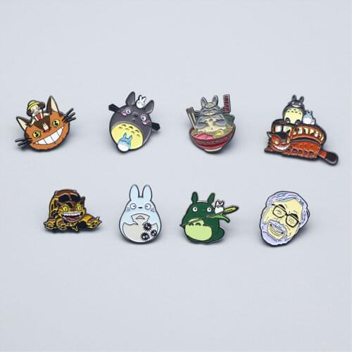 Cute Funny Animation Cats Enamel Pin Originality Lapel Badge Denim Jacket Backpack Pin Decoration Childrens Fashion Gift