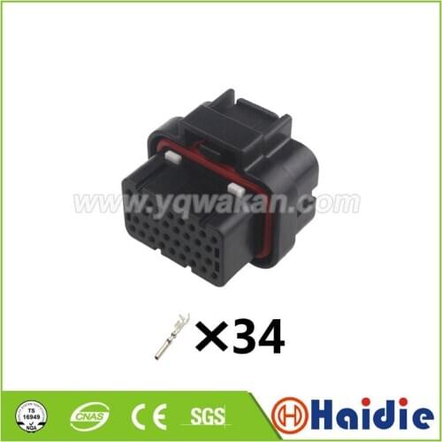 1set 34pin Tyco Automotive TE Connective computer connector, 34way oil gas connector 4-1437290-1