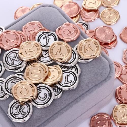 130pcs Rose Gold Silver A-Z Initial Letters Tags Pendant Women Charms DIY Accessories Handmade Necklace Keychains Earrings