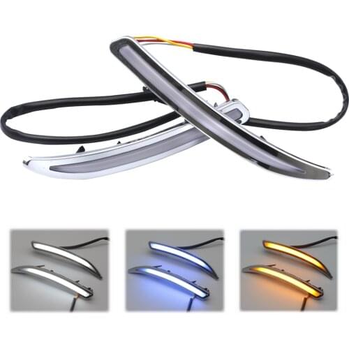 2PCS LED DRL Daytime Running Light With Turn Signal For Buick Regal GS Opel Insignia 2010 2011 2012 2013 2014 2015