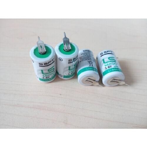 4PCS SAFT LS14250 14250C 3.6V 1/2AA lithium batteries for PLC industrial automation equipment CNC machine