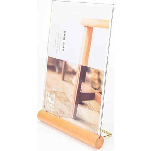 Acrylic Table Tent Menu Sign Holder Stand Double Sided Bottom Load Table Top Display Stand Portrait Style Menu Ad Frame
