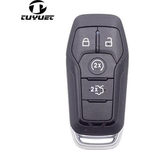 4 Buttons Smart Remote Key shell for Ford Lincon Taurus Mustang Raptor MKXC Replacement Car Key Blanks Case