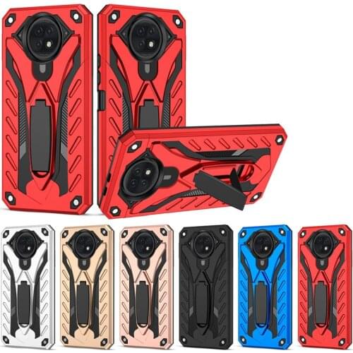 For Xiaomi Redmi 9A 9C 9T Note 9s 9 Pro Max Case Armor Rugged Hybrid Silicone Shockproof Kickstand Cover For Poco X3 NFC M3 Pro