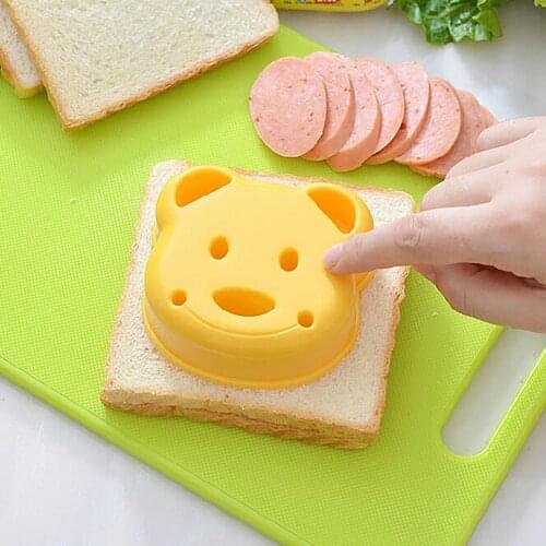 Bear Head Baking Mold Sandwich Bread Cake Dessert Cookie Cutter Mould Kitchen DIY Embossing Tool Handmade Baking Mould